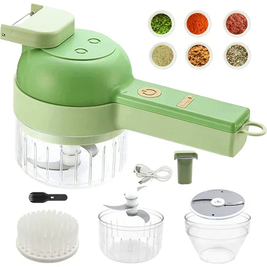 Vegetable Chopper, Meat Grinder & Garlic Crusher