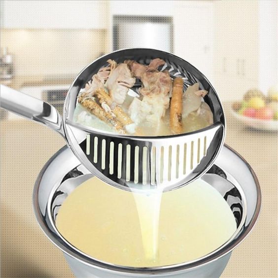 Multi-Use Stainless Steel Skimmer Spoon