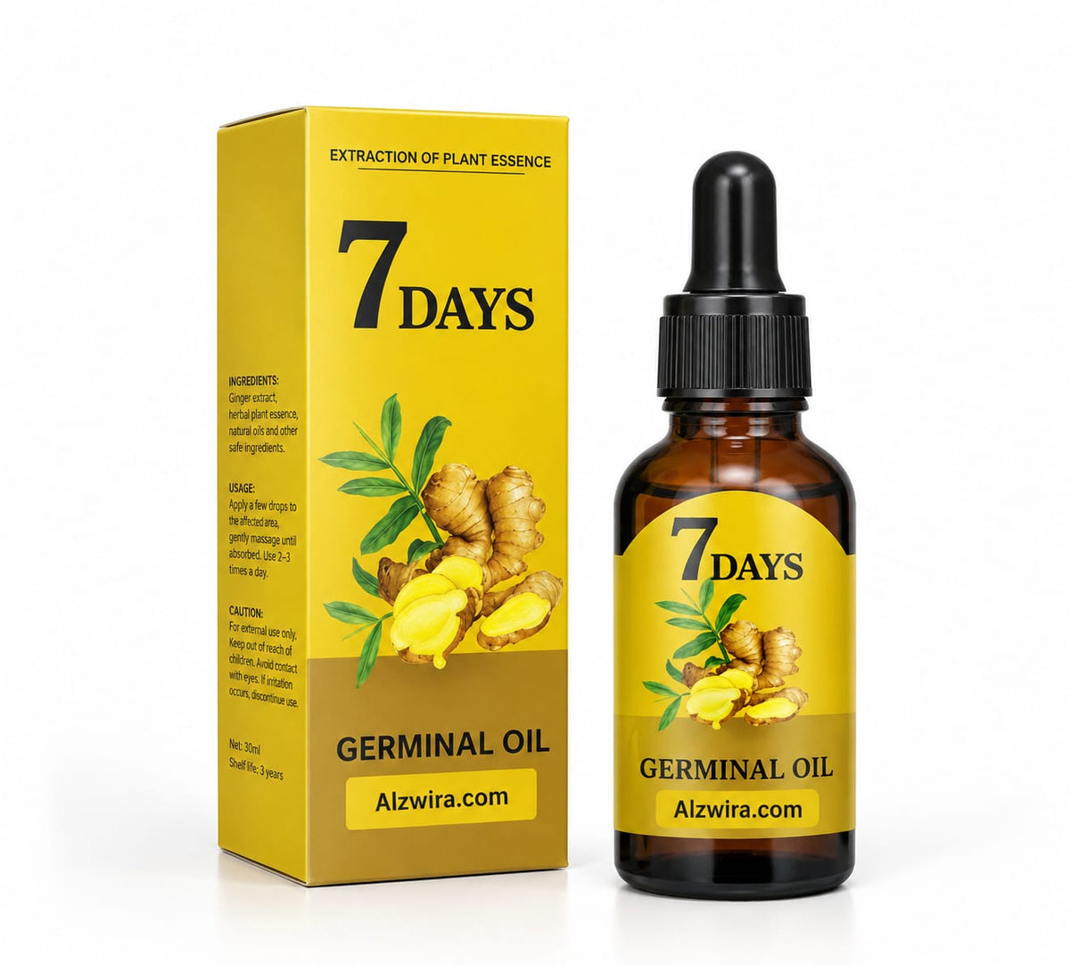 "GingerGrow 7-Day Hair Oil"
