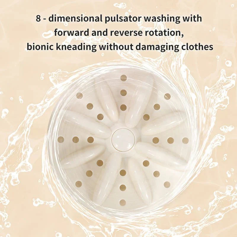 Double Bucket Mini Washing Machine – Compact Twin Tub Washer ✨