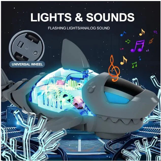 Universal Shark Toy with Light | LED Musical Swimming Shark Toy for Kids UAE 🦈💡